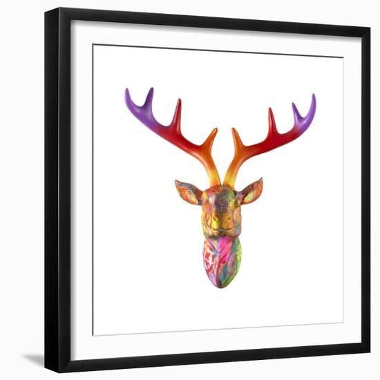 Deer Bust-Dean Russo- Exclusive-Framed Giclee Print