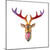 Deer Bust-Dean Russo- Exclusive-Mounted Giclee Print