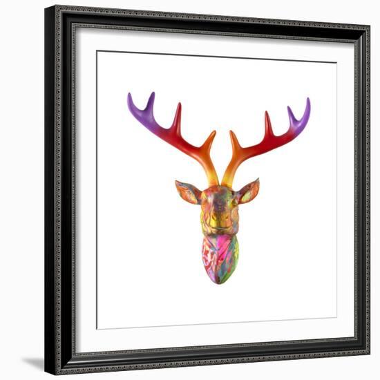 Deer Bust-Dean Russo- Exclusive-Framed Giclee Print