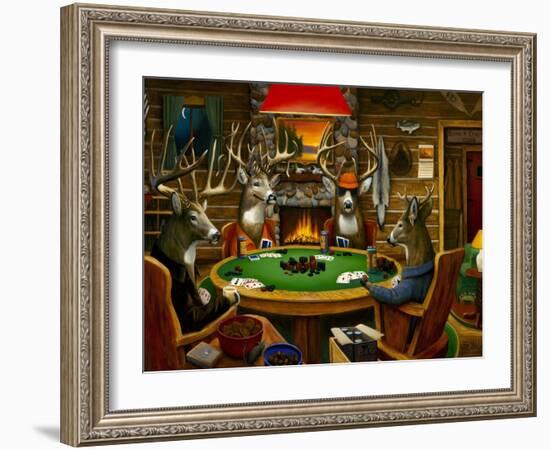 Deer Camp-Leo Stans-Framed Art Print