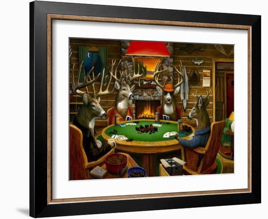 Deer Camp-Leo Stans-Framed Art Print