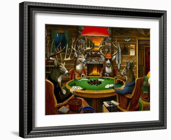 Deer Camp-Leo Stans-Framed Art Print