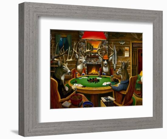 Deer Camp-Leo Stans-Framed Premium Giclee Print