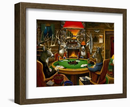 Deer Camp-Leo Stans-Framed Premium Giclee Print