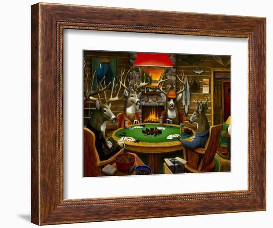 Deer Camp-Leo Stans-Framed Art Print