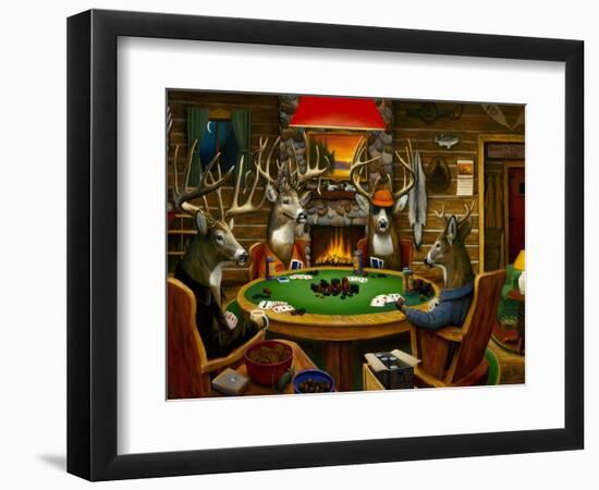 Deer Camp-Leo Stans-Framed Art Print