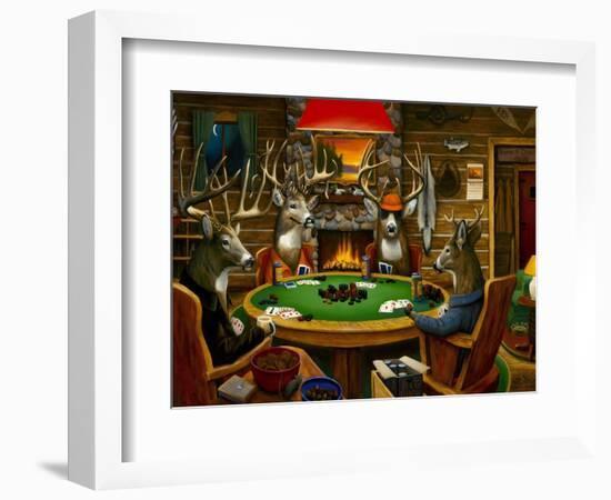 Deer Camp-Leo Stans-Framed Art Print