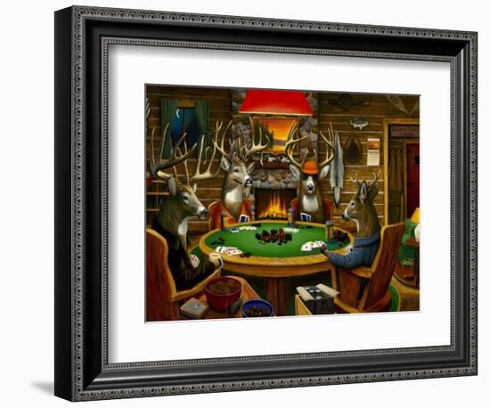 Deer Camp-Leo Stans-Framed Art Print