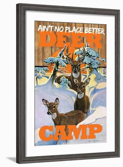 Deer Camp--Framed Giclee Print