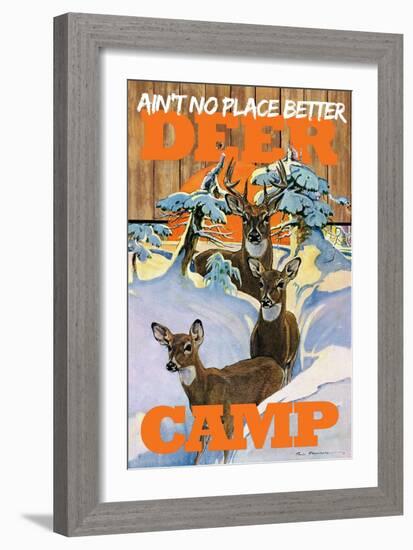 Deer Camp-null-Framed Giclee Print