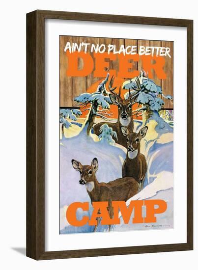 Deer Camp-null-Framed Giclee Print