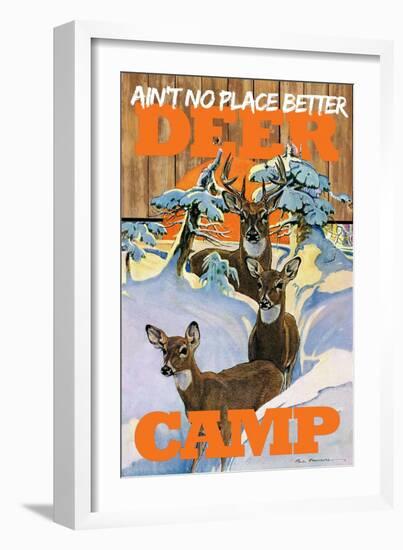 Deer Camp-null-Framed Giclee Print