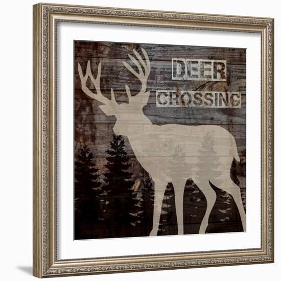 Deer Crossing-Piper Ballantyne-Framed Art Print