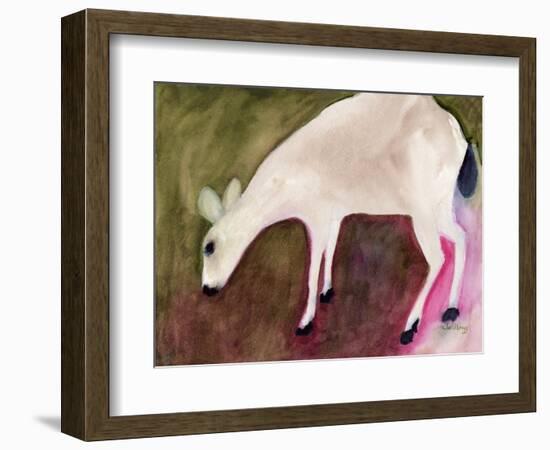 Deer from Anacortes, C.2018 (Watercolor on Paper)-Janel Bragg-Framed Giclee Print