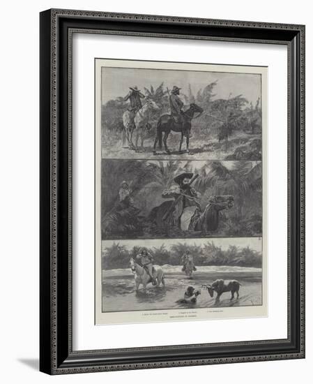 Deer-Hunting in Florida-Richard Caton Woodville II-Framed Giclee Print