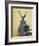 Deer in Blue Dress-Fab Funky-Framed Art Print