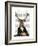 Deer in Chair-Fab Funky-Framed Premium Giclee Print