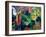 Deer in Cloister Garden-Franz Marc-Framed Giclee Print