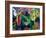 Deer in Cloister Garden-Franz Marc-Framed Giclee Print