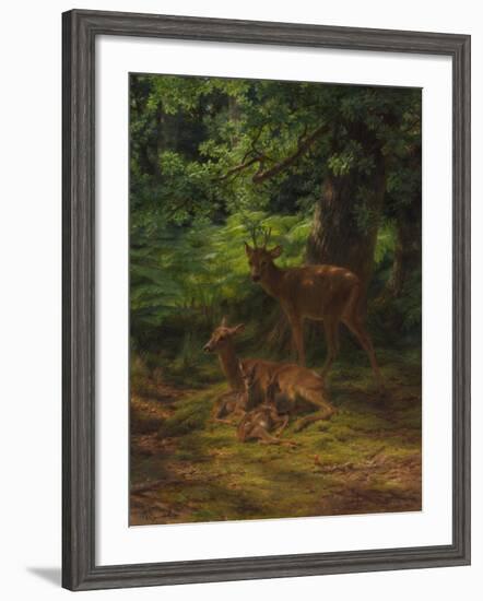 Deer in Repose, 1867-Rosa Bonheur-Framed Giclee Print