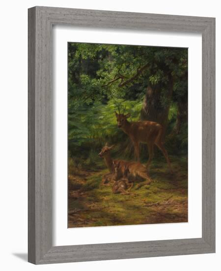 Deer in Repose, 1867-Rosa Bonheur-Framed Giclee Print