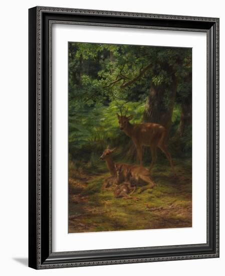 Deer in Repose, 1867-Rosa Bonheur-Framed Giclee Print