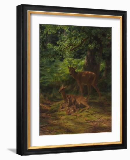 Deer in Repose, 1867-Rosa Bonheur-Framed Giclee Print