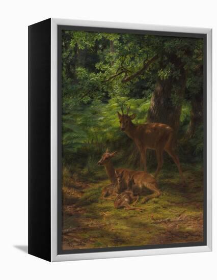 Deer in Repose, 1867-Rosa Bonheur-Framed Premier Image Canvas