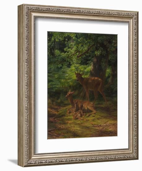 Deer in Repose, 1867-Rosa Bonheur-Framed Giclee Print