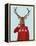 Deer in Ski Sweater-Fab Funky-Framed Stretched Canvas