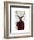 Deer in Smoking Jacket-Fab Funky-Framed Art Print