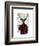 Deer in Smoking Jacket-Fab Funky-Framed Art Print