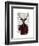 Deer in Smoking Jacket-Fab Funky-Framed Art Print