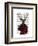 Deer in Smoking Jacket-Fab Funky-Framed Art Print