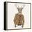 Deer in Suit-null-Framed Stretched Canvas