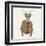 Deer in Suit-null-Framed Art Print