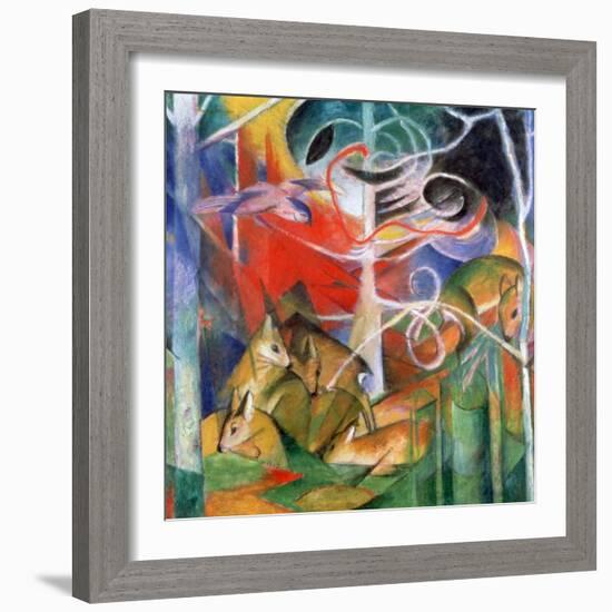 'Deer in the Forest I', 1911. Artist: Marc Franz-Marc Franz-Framed Giclee Print