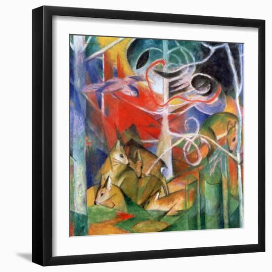 'Deer in the Forest I', 1911. Artist: Marc Franz-Marc Franz-Framed Giclee Print