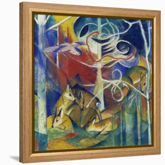 Deer in the Forest I, 1913-Franz Marc-Framed Premier Image Canvas