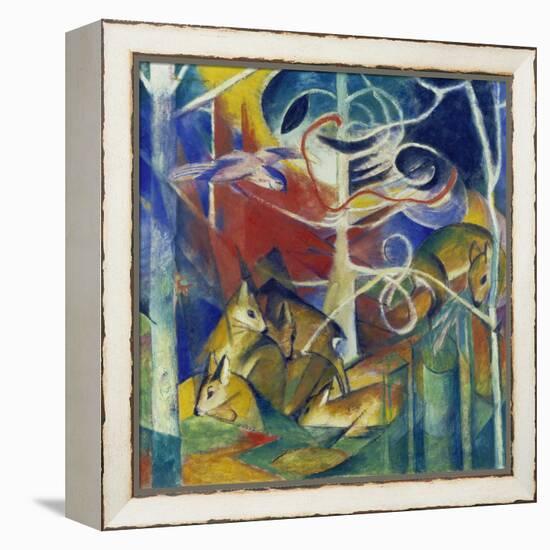 Deer in the Forest I, 1913-Franz Marc-Framed Premier Image Canvas