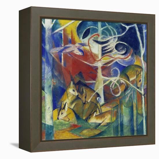 Deer in the Forest I, 1913-Franz Marc-Framed Premier Image Canvas