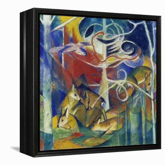 Deer in the Forest I, 1913-Franz Marc-Framed Premier Image Canvas