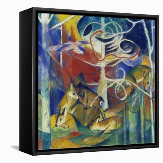 Deer in the Forest I, 1913-Franz Marc-Framed Premier Image Canvas