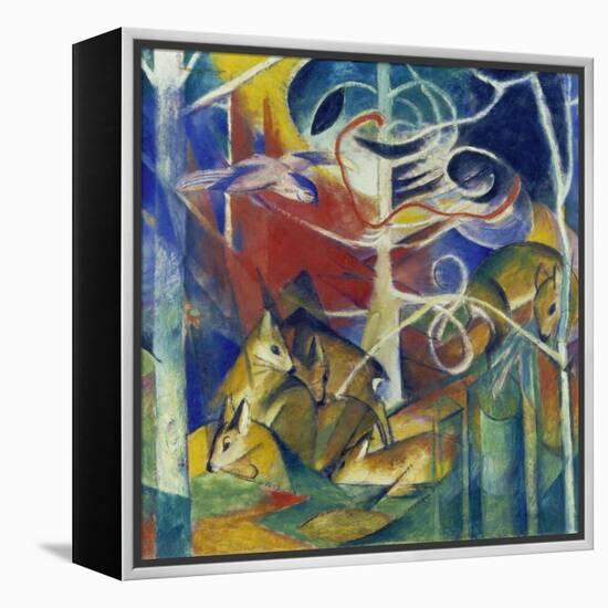 Deer in the Forest I, 1913-Franz Marc-Framed Premier Image Canvas