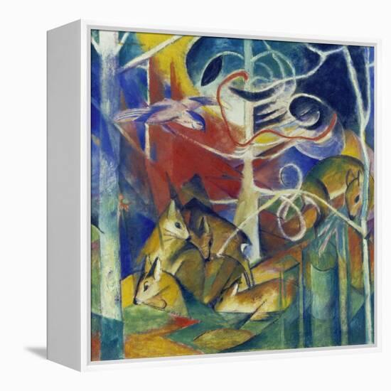 Deer in the Forest I, 1913-Franz Marc-Framed Premier Image Canvas