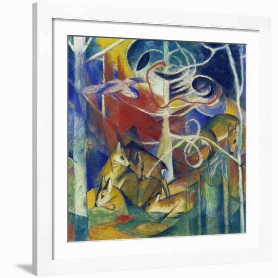 Deer in the Forest I, 1913-Franz Marc-Framed Giclee Print