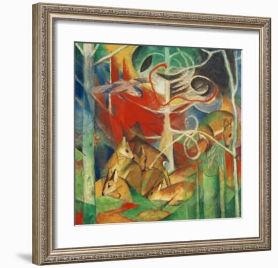 Deer in the Forest I-Franz Marc-Framed Giclee Print