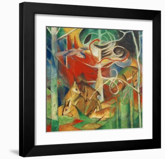 Deer in the Forest I-Franz Marc-Framed Giclee Print