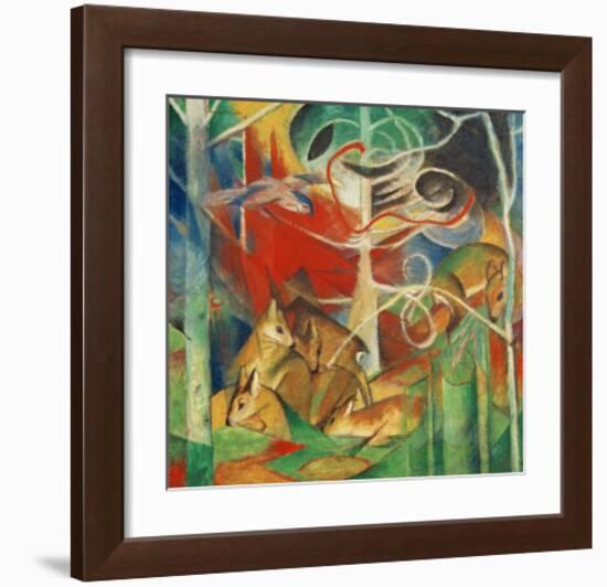 Deer in the Forest I-Franz Marc-Framed Giclee Print