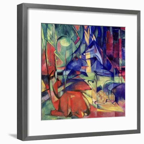 Deer in the Forest II, 1914-Franz Marc-Framed Giclee Print